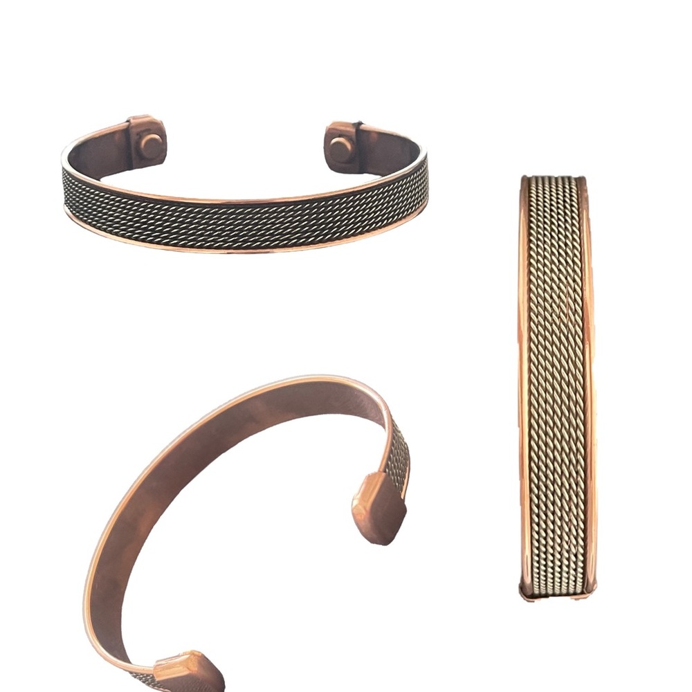 Copper Magnetic Therapy Bracelet High Power Pain Rare Earth Magnets